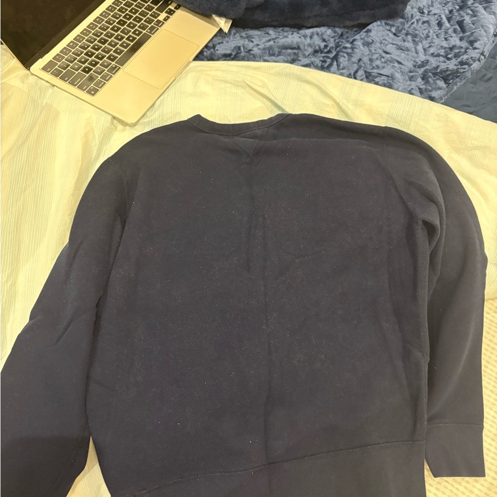 Polo Crewneck Sweater - used medium size men’s, navy blue